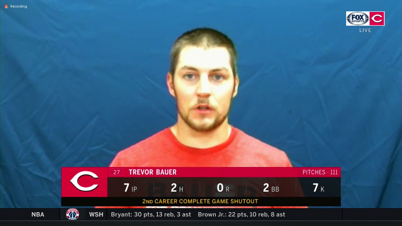 Trevor Bauer Postgame Interview Following Complete Game Shutout in Detroit